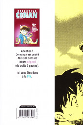 Verso de Détective Conan -92- Tome 92