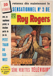 Verso de Roy Rogers, le roi des cow-boys (3e série - vedettes T.V) -1- Numéro 1
