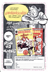 Verso de Le fantôme (Éditions Héritage) -13- L'épreuve d'une idole!