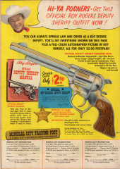 Verso de Roy Rogers Comics (Dell - 1948) -65- Issue # 65