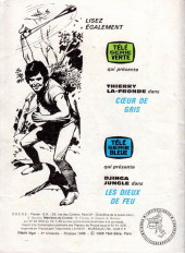 Verso de Télé série jaune (Au nom de la loi, El Cougouar) -36- El Cougouar : Le secret des hommes Lune