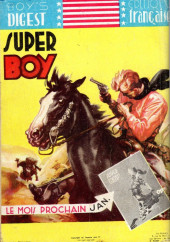 Verso de Super Boy (1re série) -3- Nylon Carter 3 : La fosse aux lépreux