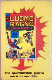 Verso de L'uomo Ragno Vol. 1 (Editoriale Corno - 1970)  -18- La Minaccia in Agguato