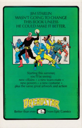 Verso de Micronauts: The new voyages (the) (1984) -1- Shadow of the Makers!
