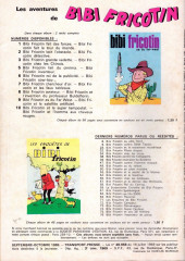 Verso de Bibi Fricotin (Jeunesse Joyeuse) puis (Le Journal de) -30- Bimestriel N°30