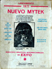 Verso de Zarpa de acero (Vértice - 1966) -HS01- Especial 1