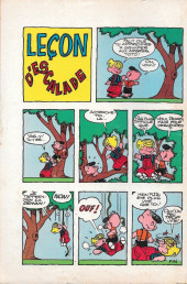 Verso de Dennis la malice (1e Série - SFPI) (1962) -33- Ne touche pas, Dennis !!!