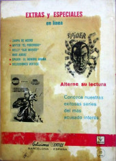 Verso de Kelly ojo magico Extra (Vértice - 1967) -4- El otro ojo de Zoltec