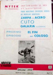 Verso de Mytek el poderoso (Vértice - 1965) -1- El coloso