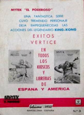 Verso de Mytek el poderoso (Vértice - 1965) -3- El gigante de las profundidades