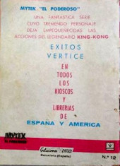 Verso de Mytek el poderoso (Vértice - 1965) -12- Lucha entre colosos