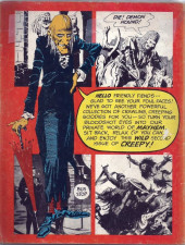 Verso de Creepy (Warren Publishing - 1964) -2- Issue # 2