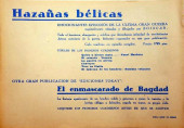 Verso de Hazañas bélicas (Vol.01 - 1948) -1- Pearl Harbour - quien a hierro mata