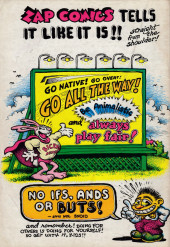 Verso de Zap Comix (1967) -2- Zap Comix #2