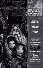 Verso de The x-Files (1995) -SP- The X-Files Ashcan #1