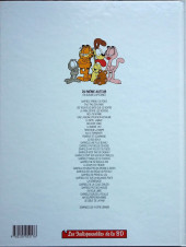 Verso de Garfield (Dargaud) -18Ind2001- Garfield dort sur ses deux oreilles