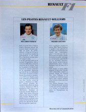 Verso de La rage de gagner (Renault F1) -01- Brésil