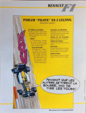Verso de La rage de gagner (Renault F1) -11- Belgique