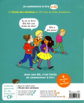 Verso de Je commence à lire en BD : CP -4- Au secours, ça gratte !