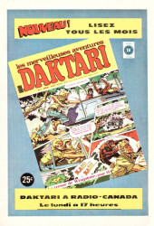 Verso de Le tombeau de Dracula (Éditions Héritage)  -6- Le monstre des marais!