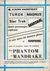 Verso de Daniel Boone -Rec03- Album N°3 (du n°3 au n°6)