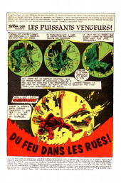Verso de Les vengeurs (Éditions Héritage) -138- Du feu dans les rues!
