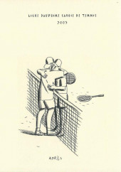 Verso de (AUT) Loustal - Tennis et Bande Dessinée