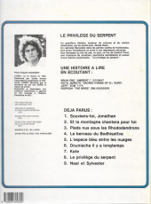 Verso de Jonathan -8a1982- Le privilège du serpent