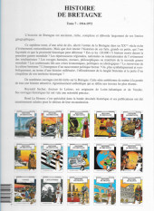 Verso de Histoire de Bretagne -7a2000- 1914-1972, d'une république à l'autre