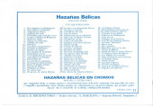 Verso de Hazañas bélicas (Vol.03 - 1950) -71- Fugados del infierno