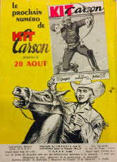 Verso de Kit Carson (Impéria) -9- La guerre du chemin de fer