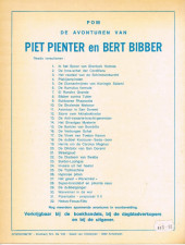 Verso de Piet Pienter en Bert Bibber -30a76- Warwinkel in de war