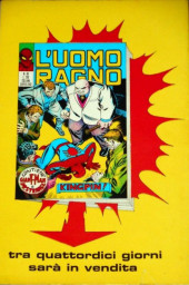Verso de L'uomo Ragno Vol. 1 (Editoriale Corno - 1970)  -45- X-Men