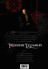 Verso de Le troisième Testament -3b2016- Luc ou Le souffle du Taureau