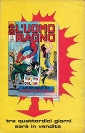 Verso de L'uomo Ragno Vl. 1 (Editoriale Corno - 1970)  -53- Uccidete l'Uomo Ragno