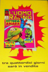 Verso de L'uomo Ragno Vol. 1 (Editoriale Corno - 1970)  -54- La Banda di Lavacervello