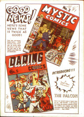 Verso de Marvel Mystery Comics (1939) -8- Issue #8