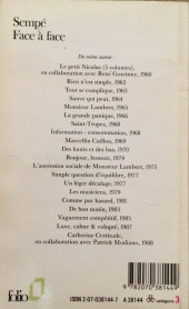 Verso de (AUT) Sempé -1972Poche- Face à face