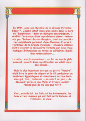 Verso de Blake et Mortimer (Divers) -2019/09- Les mystères de la chambre d'Horus