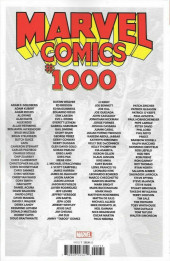 Verso de Marvel Comics (2019) - Marvel Comics #1000
