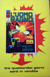 Verso de L'uomo Ragno Vol. 1 (Editoriale Corno - 1970)  -72- Quicksilver!