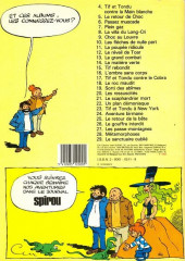 Verso de Tif et Tondu -24a1983- Aventure birmane