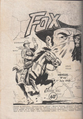 Verso de Hondo (Davy Crockett puis) -23- Davy Crockett : Le pirate de Tennessee River