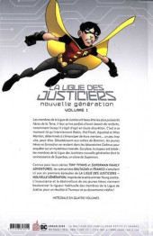 Verso de La ligue des justiciers - nouvelle génération -1- Volume 1