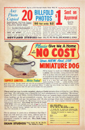 Verso de World of Fantasy (Atlas - 1956) -2- Inside The Tunnel!