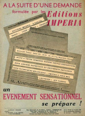 Verso de Garry (sergent) (Impéria) (1re série grand format) -102- Dans l'antre du squale