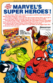 Verso de James Bond Jr (Marvel Comics - 1992) -11- (sans titre)