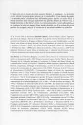Verso de (DOC) Études et essais divers - Approche de la bande dessinée