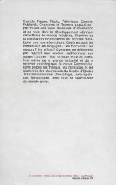 Verso de (DOC) Études et essais divers - La bande dessinée et son discours.