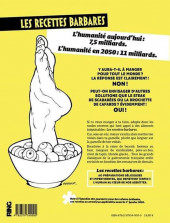 Verso de Les recettes Barbares - Les Recettes Barbares